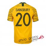 Camiseta Australia Primera Equipacion 20#SAINSBURY 2018