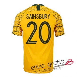 Camiseta Australia Primera Equipacion 20#SAINSBURY 2018