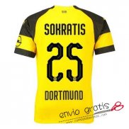 Camiseta Borussia Dortmund Primera Equipacion 25#SOKRATIS 2018-2019