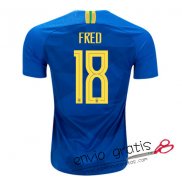 Camiseta Brasil Segunda Equipacion 18#FRED 2018