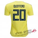Camiseta Colombia Primera Equipacion 20#QUINTERO 2018