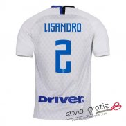Camiseta Inter Milan Segunda Equipacion 2#LISANDRO 2018-2019