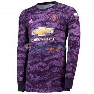 Camiseta Manga Larga Manchester United Primera Equipacion Portero 2019-2020