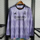 Camiseta Manga Larga Real Madrid Segunda Equipacion 2022/2023