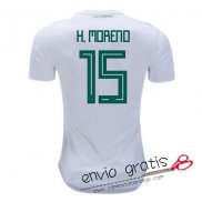 Camiseta Mexico Segunda Equipacion 15#H.MORENO 2018