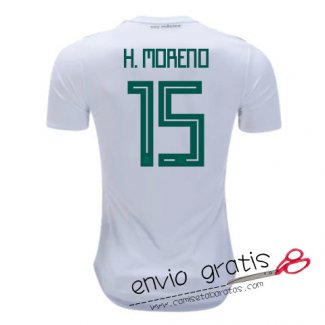 Camiseta Mexico Segunda Equipacion 15#H.MORENO 2018