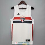 Camiseta Sao Paulo FC Vest White 2021/2022 Camiseta Sao Paulo FC Vest White 2021/2022
