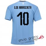 Camiseta Uruguay Primera Equipacion 10#G.DE ARRASCAETA 2018