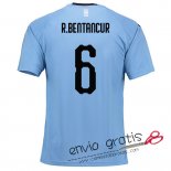 Camiseta Uruguay Primera Equipacion 6#R.BENTANCUR 2018