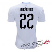 Camiseta Uruguay Segunda Equipacion 22#M.CACERES 2018