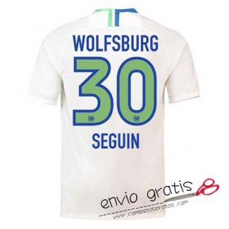 Camiseta VfL Wolfsburg Segunda Equipacion 30#SEGUIN 2018-2019