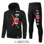 PSG x JORDAN Chaqueta Capucha Black + Pantalon Black 2020/2021 PSG x JORDAN Chaqueta Capucha Black + Pantalon Black 2020/2021