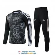 Alemania Sudadera De Entrenamiento Black + Pantalon 2020/2021