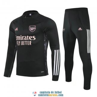 Arsenal Sudadera De Entrenamiento Black Pink + Pantalon 2020/2021