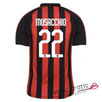 Camiseta AC Milan Primera Equipacion 22#MUSACCHIO 2018-2019