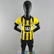 Camiseta Borussia Dortmund Ninos Primera Equipacion 2022/2023