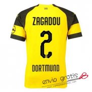 Camiseta Borussia Dortmund Primera Equipacion 2#ZAGADOU 2018-2019