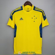 Camiseta Cruzeiro Training Yellow Blue 2021/2022