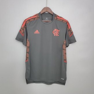 Camiseta Flamengo Training Grey Red 2021/2022