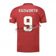 Camiseta Manchester United Primera Equipacion 9 SIGSWORTH 2019-2020 Cup