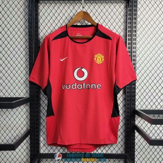 Camiseta Manchester United Retro Primera Equipacion 2002/2004