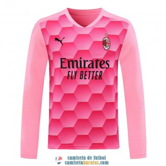 Camiseta Manga Larga AC Milan Portero Pink 2020/2021