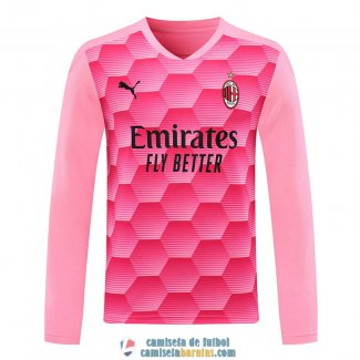Camiseta Manga Larga AC Milan Portero Pink 2020/2021