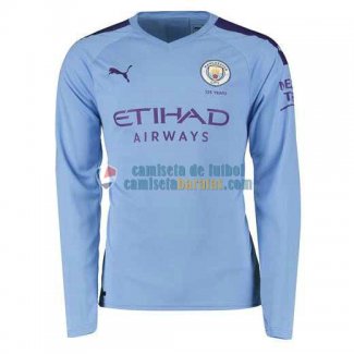 Camiseta Manga Larga Manchester City Primera Equipacion 2019-2020