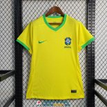 Camiseta Mujer Brasil Primera Equipacion 2023/2024