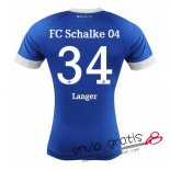Camiseta Schalke 04 Primera Equipacion 34#Langer 2018-2019