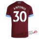 Camiseta West Ham United Primera Equipacion 30#ANTONIO 2018-2019