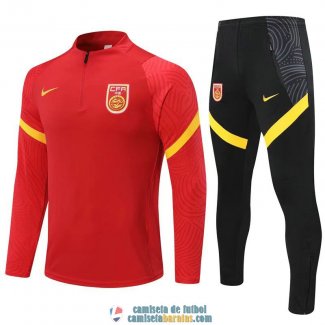 China Sudadera De Entrenamiento Red + Pantalon 2020/2021