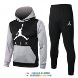 Jordan Chaqueta Capucha Grey Black + Pantalon 2020/2021 Jordan Chaqueta Capucha Grey Black + Pantalon 2020/2021