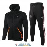 PSG x Jordan Chaqueta Capucha Black Orange + Pantalon 2020/2021 PSG x Jordan Chaqueta Capucha Black Orange + Pantalon 2020/2021