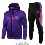 PSG x Jordan Chaqueta Capucha Purple+ Pantalon Black 2021/2022 PSG x Jordan Chaqueta Capucha Purple+ Pantalon Black 2021/2022