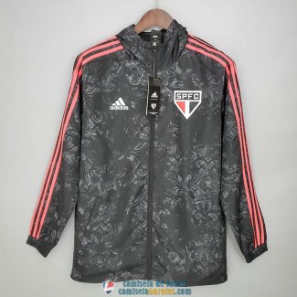 Sao Paulo FC Chaqueta Rompevientos Black Pattern 2021/2022