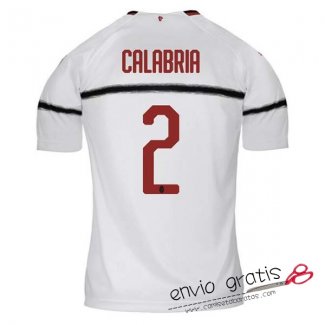 Camiseta AC Milan Segunda Equipacion 2#CALABRIA 2018-2019