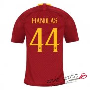 Camiseta AS Roma Primera Equipacion 44#MANOLAS 2018-2019