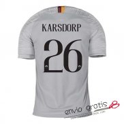 Camiseta AS Roma Segunda Equipacion 26#KARSDORP 2018-2019