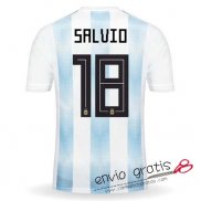 Camiseta Argentina Primera Equipacion 18#SALVIO 2018