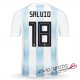 Camiseta Argentina Primera Equipacion 18#SALVIO 2018