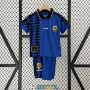 Camiseta Argentina Retro Ninos Segunda Equipacion 1994/1995