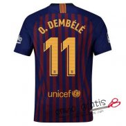 Camiseta Barcelona Primera Equipacion 11#O.DEMBELE 2018-2019