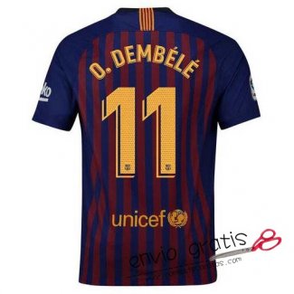 Camiseta Barcelona Primera Equipacion 11#O.DEMBELE 2018-2019