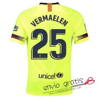 Camiseta Barcelona Segunda Equipacion 25#VERMAELEN 2018-2019