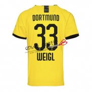 Camiseta Borussia Dortmund Primera Equipacion 33 WEIGL 2019-2020