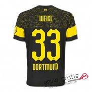 Camiseta Borussia Dortmund Segunda Equipacion 33#WEIGL 2018-2019