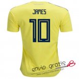 Camiseta Colombia Primera Equipacion 10#JAMES 2018