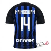 Camiseta Inter Milan Primera Equipacion 14#NAINGGOLAN 2018-2019