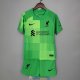 Camiseta Liverpool Ninos Portero Green 2021/2022